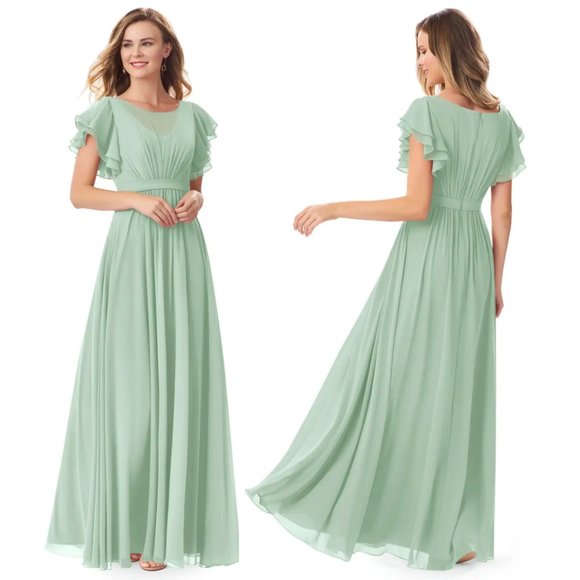 Azazie Dresses & Skirts - FINAL SALE Azazie NWT Daphne Bridesmaid Dress in Agave | Size A2